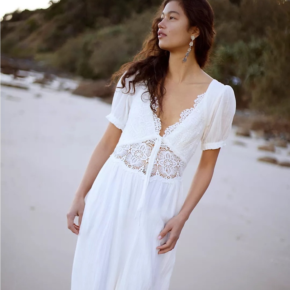 All You Need Is Lace Midi Dress Freepeople